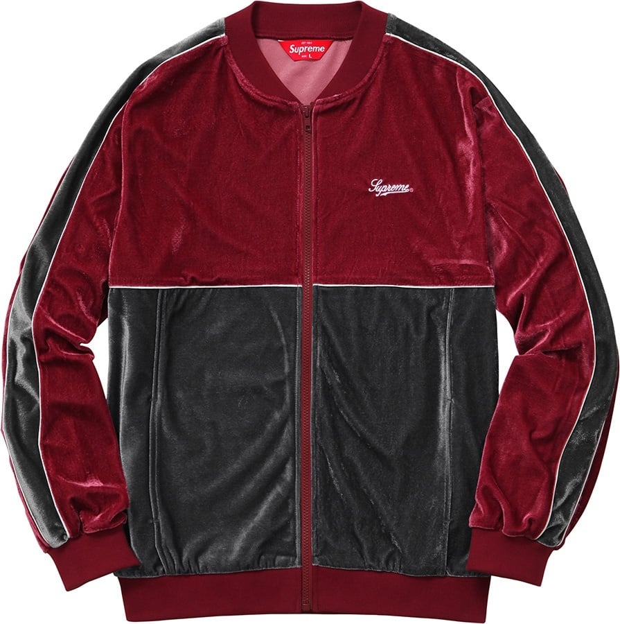 2-Tone Velour Zip Up Sweat view 2